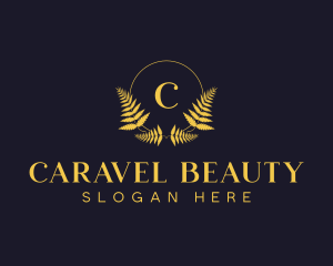 Luxury Hotel Wreath logo design