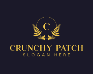 Luxury Hotel Wreath logo design