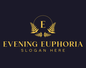 Luxury Hotel Wreath logo design