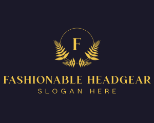 Luxury Hotel Wreath logo design