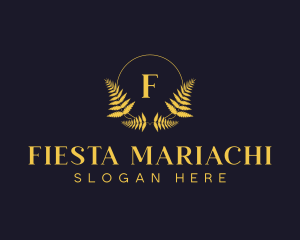 Luxury Hotel Wreath logo design