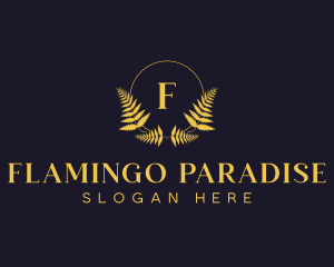 Luxury Hotel Wreath logo design