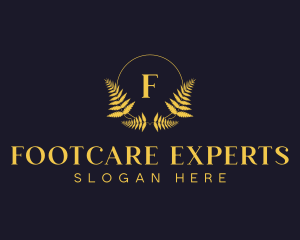 Luxury Hotel Wreath logo design