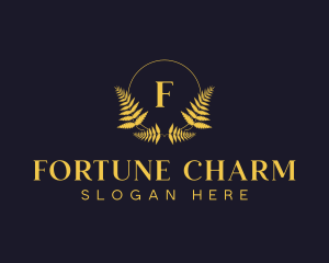 Luxury Hotel Wreath logo design