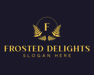 Luxury Hotel Wreath logo design