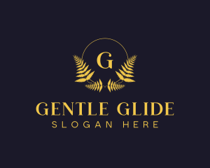 Luxury Hotel Wreath logo design