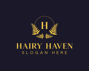 Luxury Hotel Wreath logo design