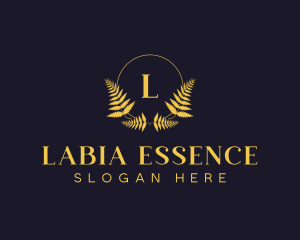 Luxury Hotel Wreath logo design