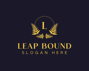 Luxury Hotel Wreath logo design