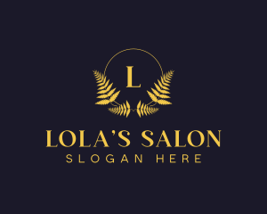 Luxury Hotel Wreath logo design