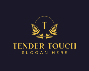 Luxury Hotel Wreath logo design