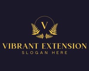 Luxury Hotel Wreath logo design