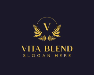 Luxury Hotel Wreath logo design