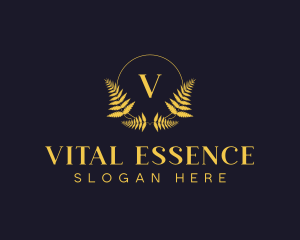 Luxury Hotel Wreath logo design