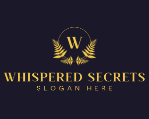 Luxury Hotel Wreath logo design