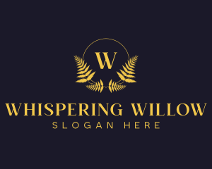 Luxury Hotel Wreath logo design