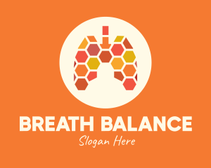 Honeycomb Respiratory Lungs logo design