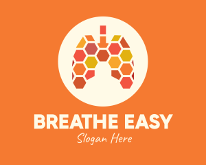 Honeycomb Respiratory Lungs logo design