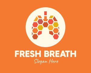 Honeycomb Respiratory Lungs logo design