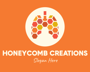 Honeycomb Respiratory Lungs logo design