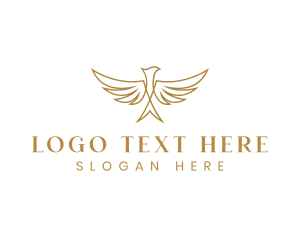 Premium Flying Bird logo design