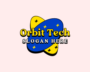 Retro Gaming Orbit logo design