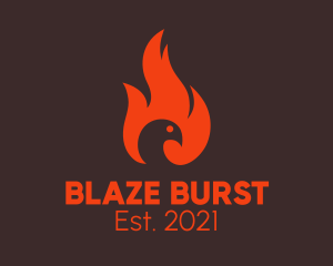 Spicy Blazing Chicken  logo design