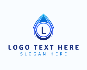 Water Liquid Droplet logo design