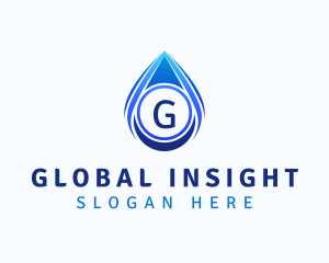 Water Liquid Droplet Logo