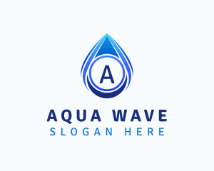 Water Liquid Droplet logo design