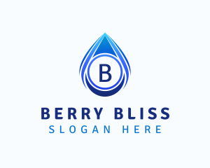 Water Liquid Droplet logo design