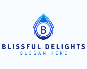 Water Liquid Droplet logo design