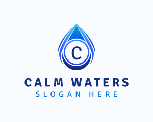 Water Liquid Droplet logo design