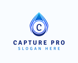 Water Liquid Droplet logo design