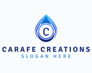 Water Liquid Droplet logo design