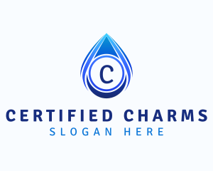 Water Liquid Droplet logo design