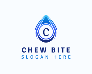 Water Liquid Droplet logo design