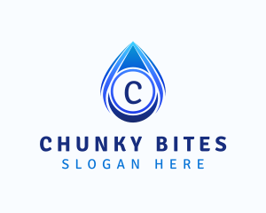 Water Liquid Droplet logo design