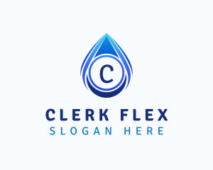 Water Liquid Droplet logo design