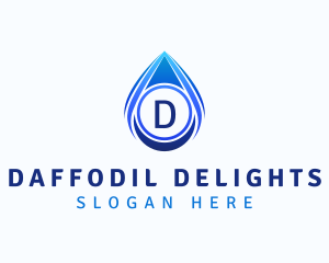 Water Liquid Droplet logo design