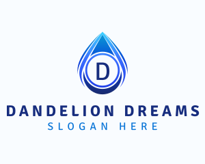 Water Liquid Droplet logo design