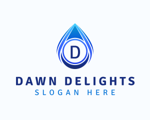 Water Liquid Droplet logo design