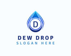 Water Liquid Droplet logo design