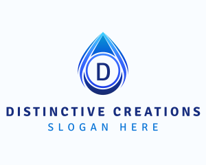 Water Liquid Droplet logo design