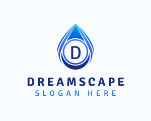 Water Liquid Droplet logo design