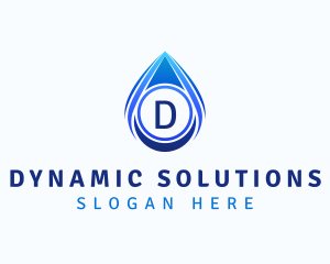 Water Liquid Droplet logo design