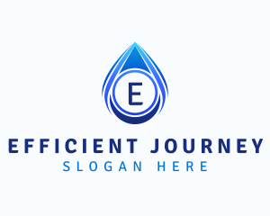 Water Liquid Droplet logo design