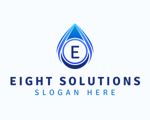 Water Liquid Droplet logo design