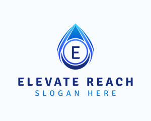 Water Liquid Droplet logo design