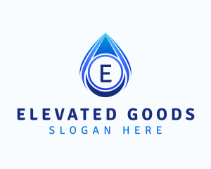 Water Liquid Droplet logo design